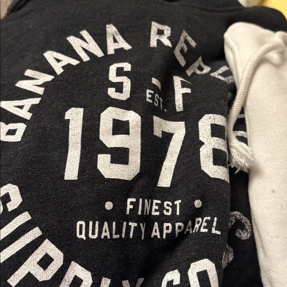 3 boys hoodies....Banana Republic Black  holister and amazon